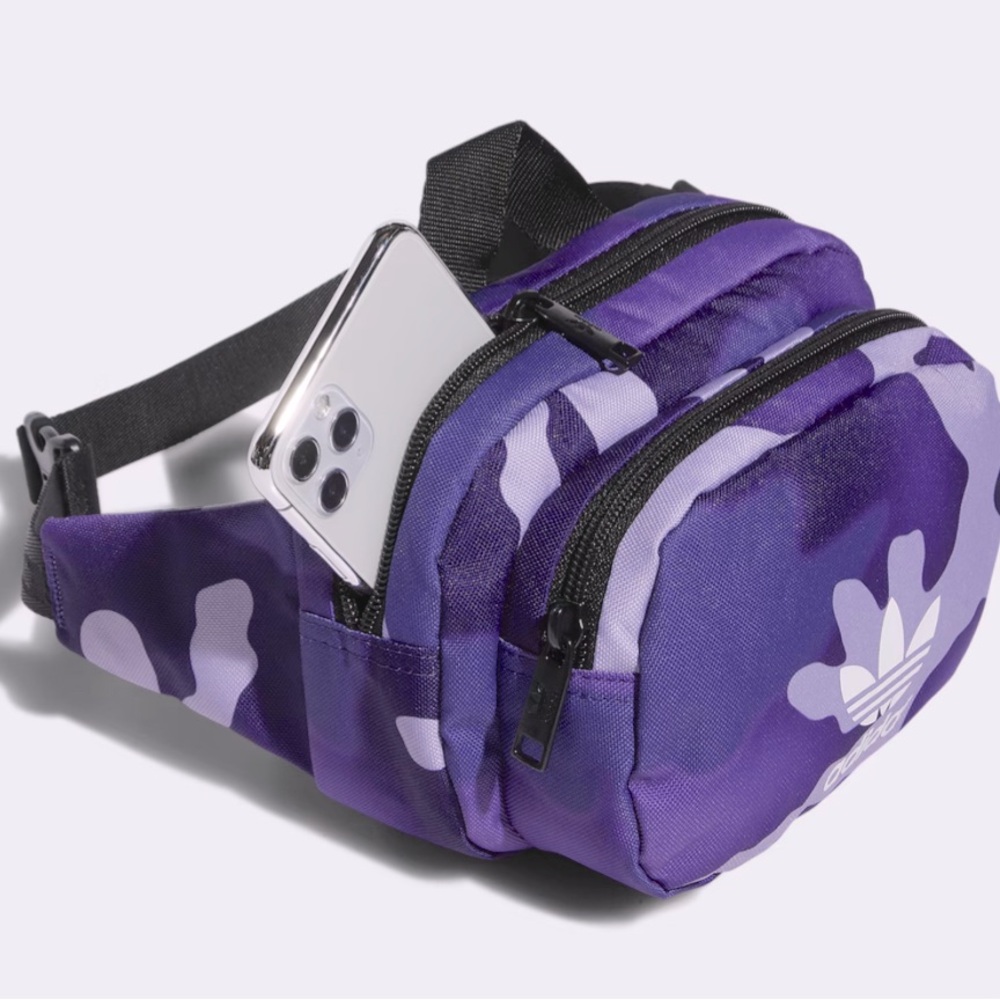Adidas Purple Fanny Pack - sports waist bag
